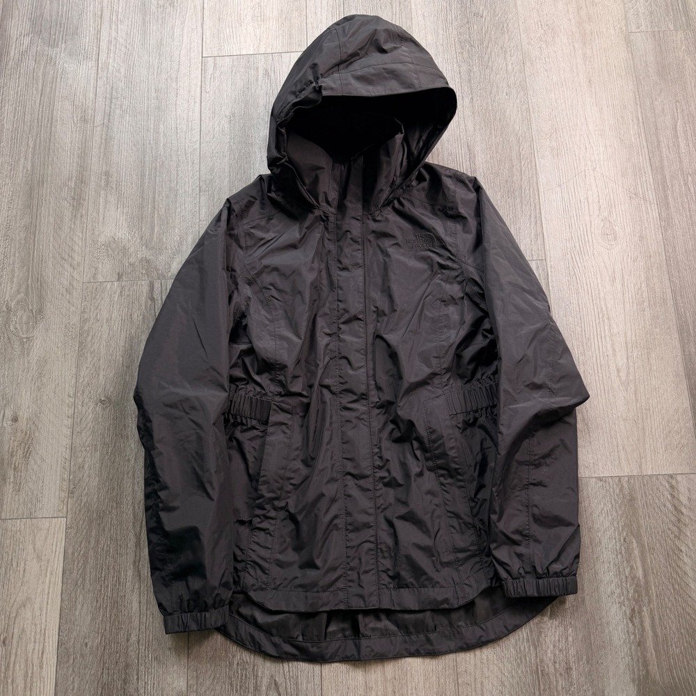 The North Face DryVent Jacket Womens M Black Hooded Rain Waterproof Nylon